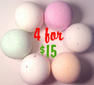 4 Bath Fizzies for $15